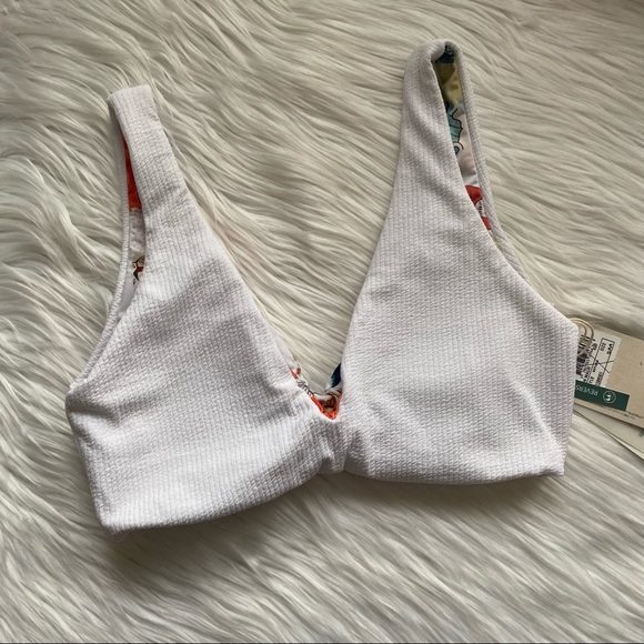 Maaji Sky White Town Sporty Bralette Bikini Top S - Picture 6 of 15